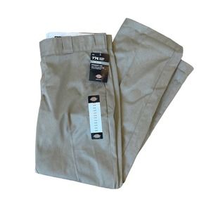 NWT Dickies Women's Industrial 774 Work Pant Khaki Low Rise Straight‎ Leg SZ 10R